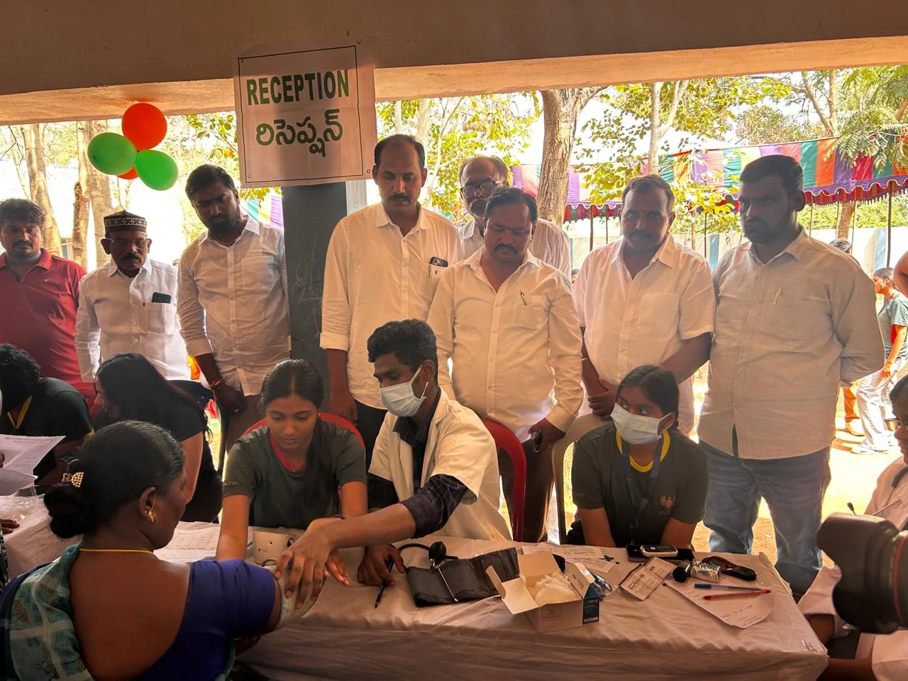 Medical camp at Nalgonda